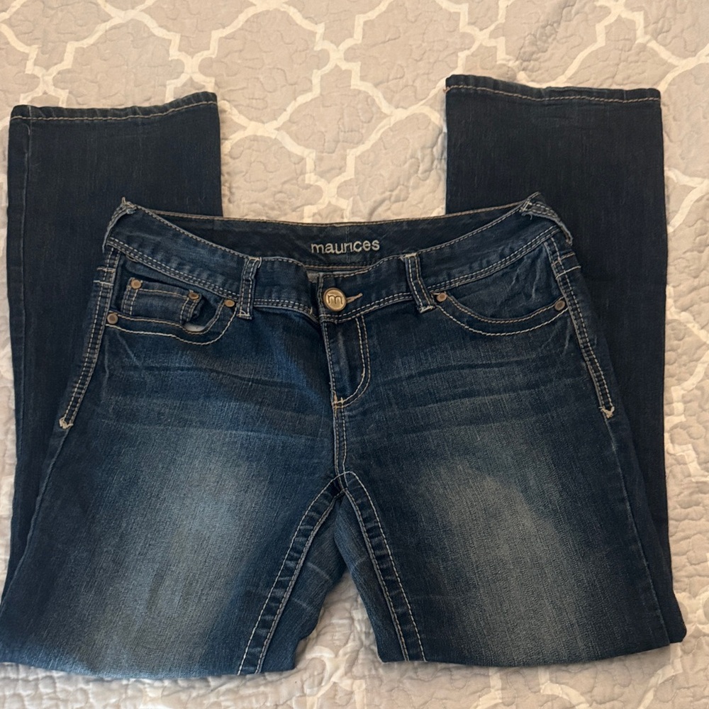 Maurices Dark Blue Boot Cut Jeans